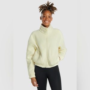 Gymshark Sherpa Women’s Jacket Small -  Cream Color